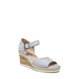 LIFE STRIDE VELOCITY Womens Light Blue Go For It Peep Toe Wedge Sandals 9.5 M